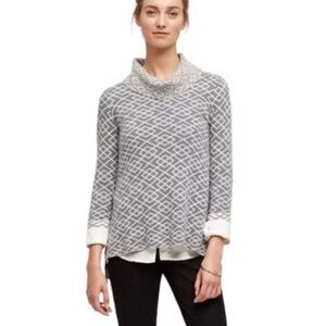 Anthropologie Moth Alpaca Blend Galena Cowl Neck Sweater